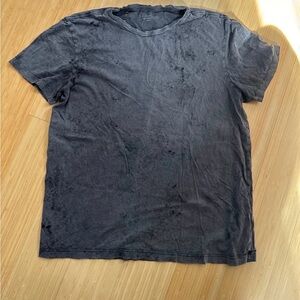 Allsaints Vintage-Style Black Crewneck T-Shirt